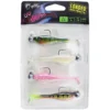 KIT LEURRES SOUPLES FOX RAGE MINI FRY LOADED UV MIXED COLOUR PACK