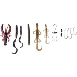 KIT LEURRES SOUPLES SAVAGE GEAR BLACK BASS PRO PACK